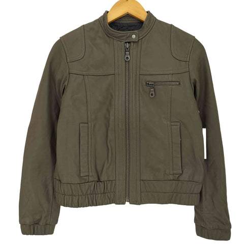 アバハウスドゥヴィネット abahouse devinette 羊革 ラムレザー シングルライダースジャケット レディース  2